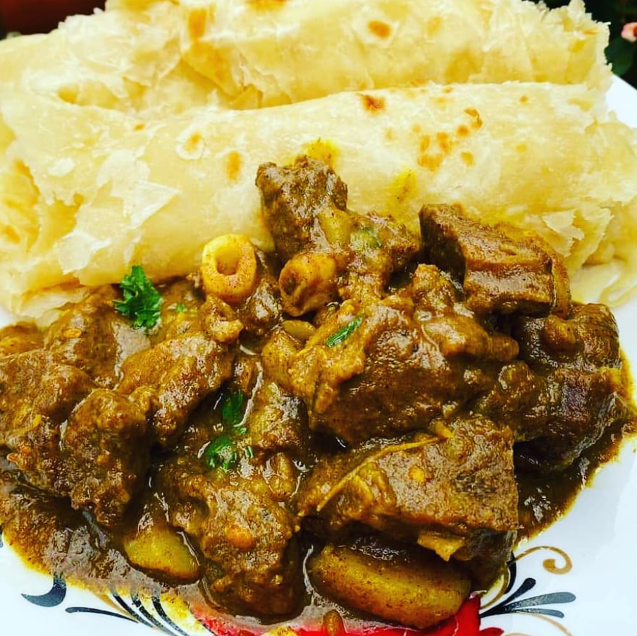 Caribbean curry plate